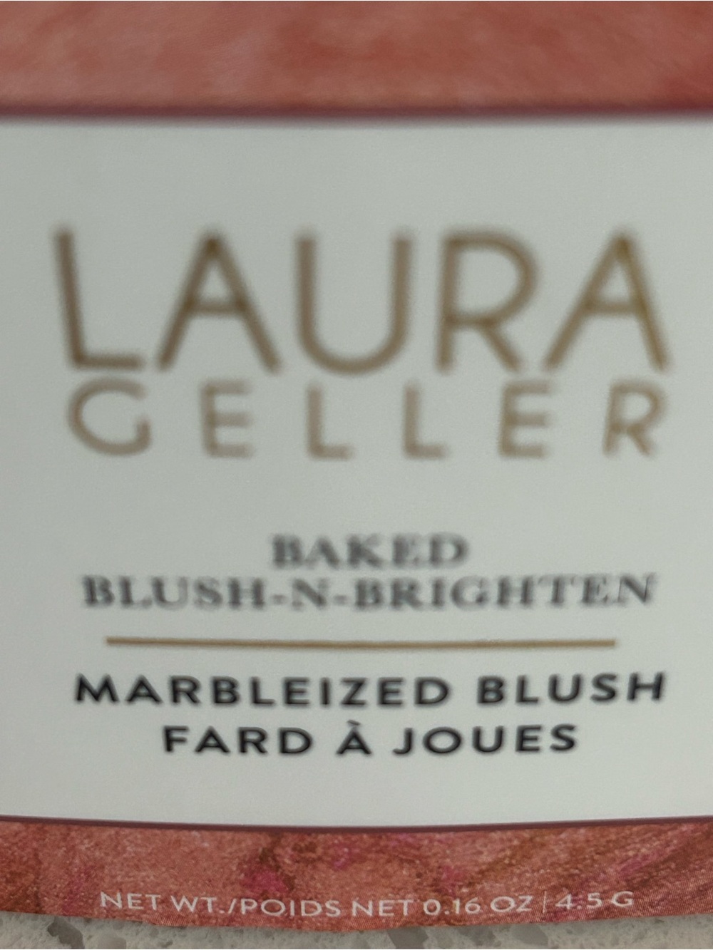 Laura Geller Marbleized Baked Blush-N-Brighton Blush Pink - Picture 7 of 8